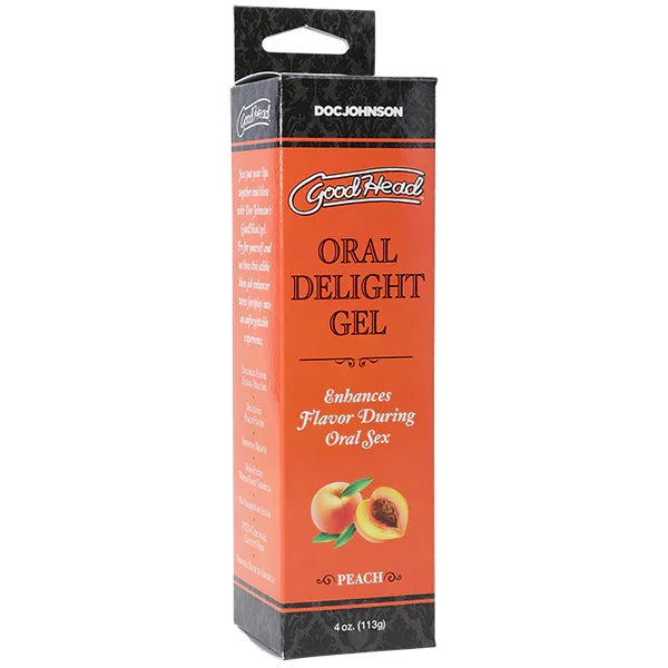 GoodHead - Oral Delight Gel - Peach - 4 oz-1361-09-BX