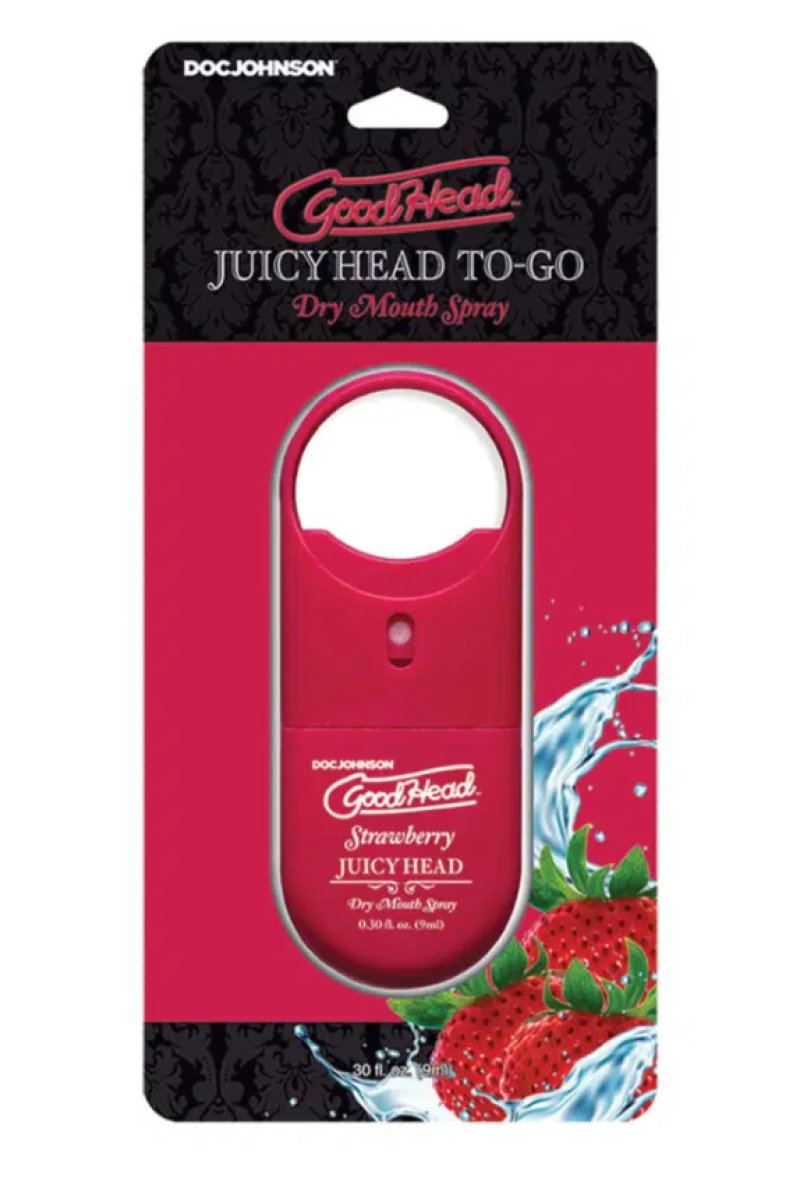 GoodHead - Juicy Head Dry Mouth Spray To-Go - Strawberry - .30 fl. oz....-1361-25-CD