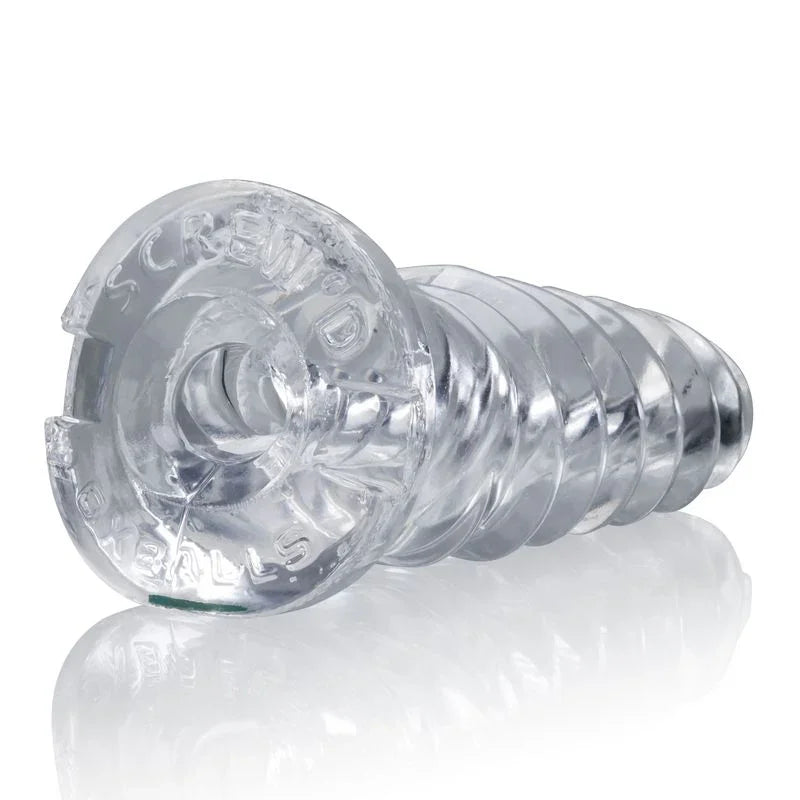 ScrewD Super Squish Corkscrew Jackoff Toy Clear