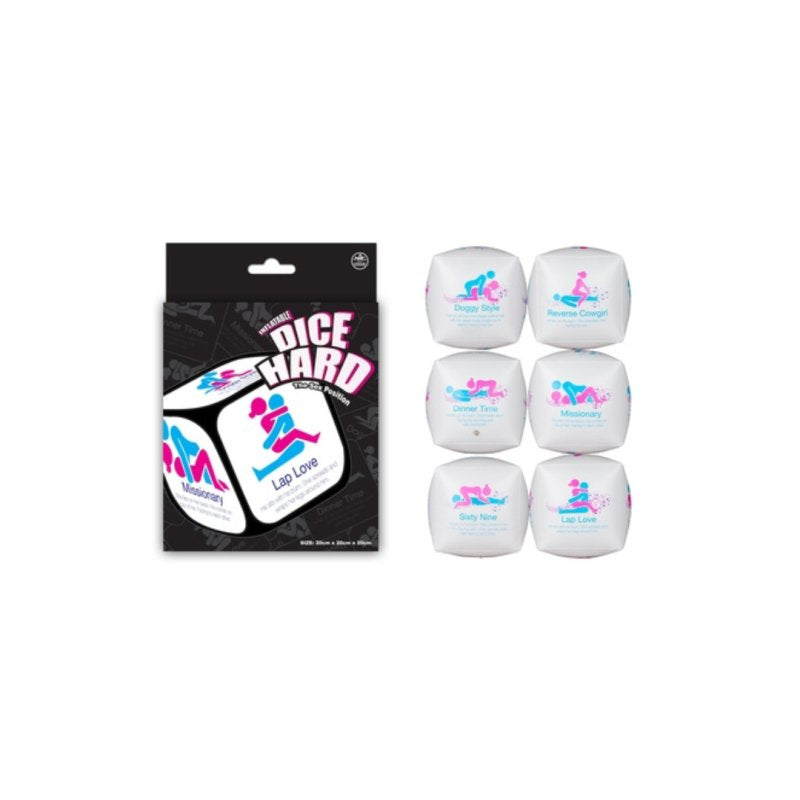Dice Hard PVC Inflatable Dice White-157994