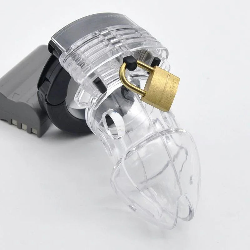 Brutus Alpha Chastity Cage Clear - Take A Peek