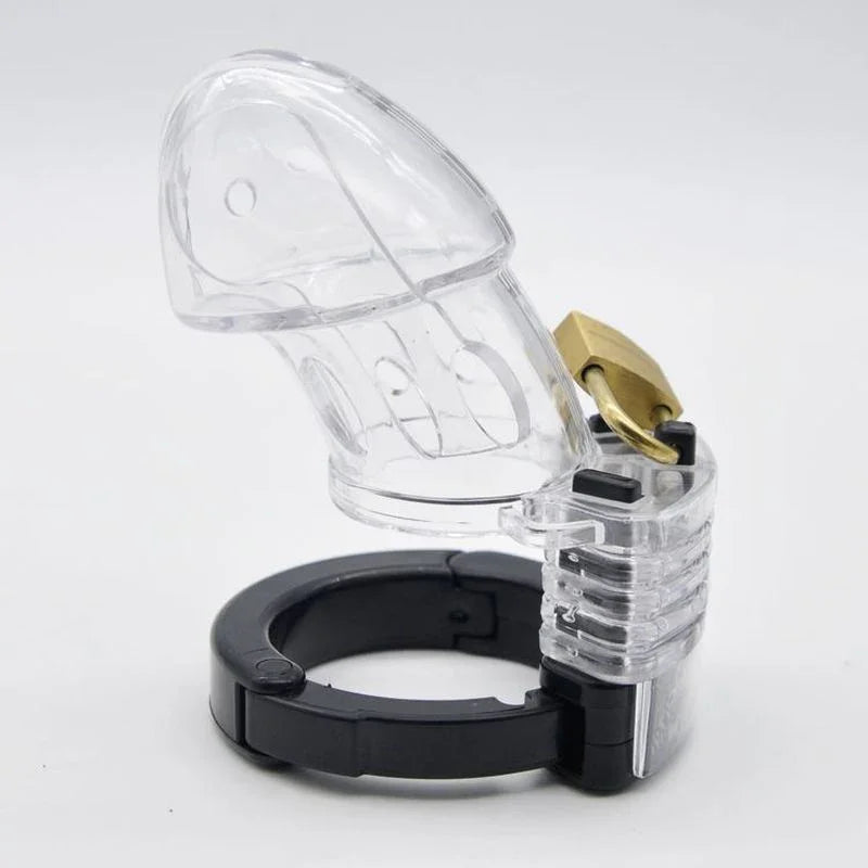 Brutus Alpha Chastity Cage Clear - Take A Peek