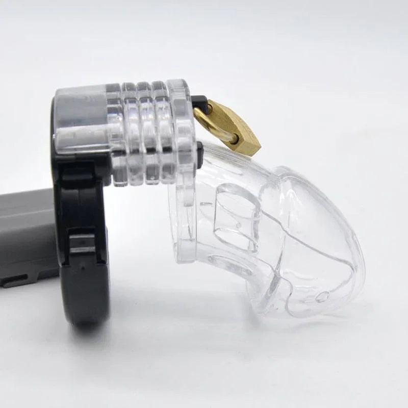Brutus Alpha Chastity Cage Clear - Take A Peek