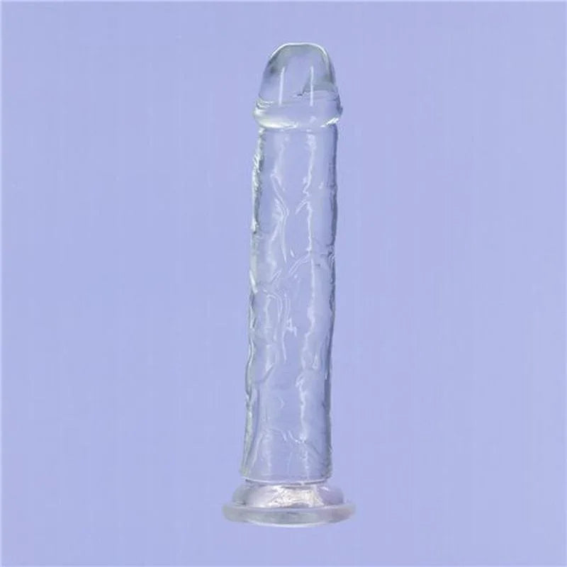 Crystal Dildo Straight 9in Clear