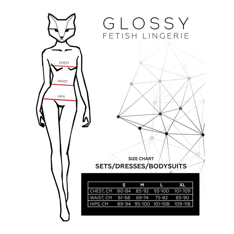 Glossy Wetlook Dress Lulu - Take A Peek