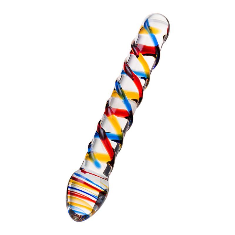 Sexus Glass Dildo Tropicana 19.5cm - Take A Peek