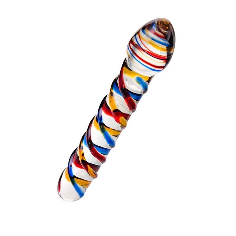 Sexus Glass Dildo Tropicana 19.5cm - Take A Peek