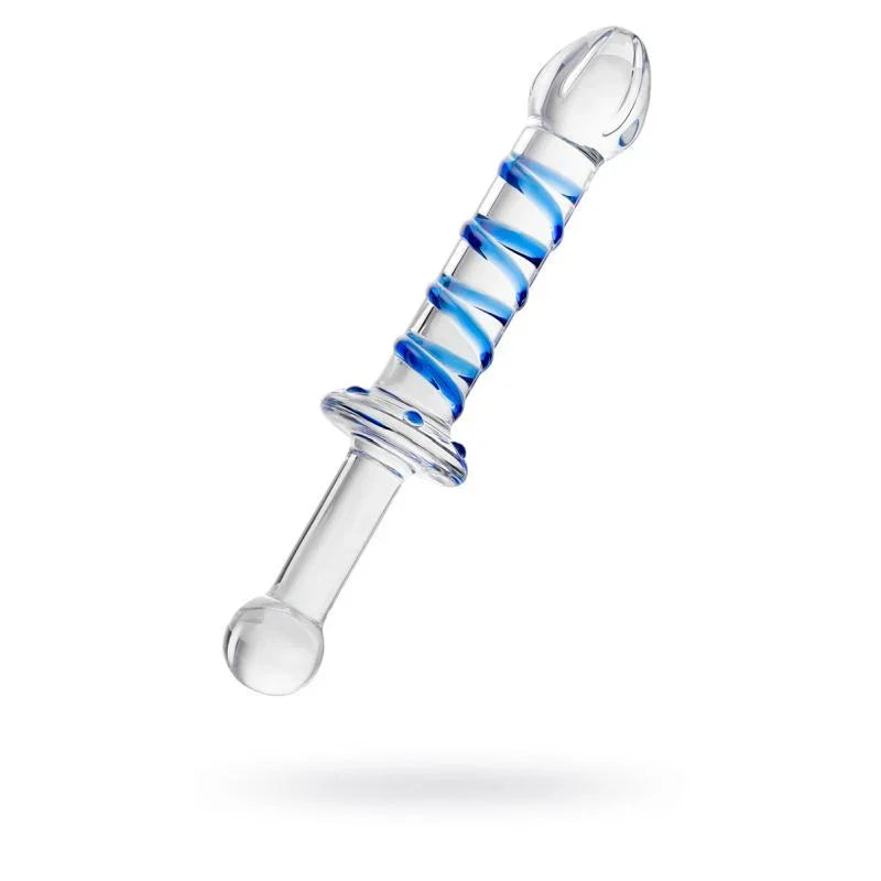 Sexus Glass Dildo Probe w Handle 23cm - Take A Peek