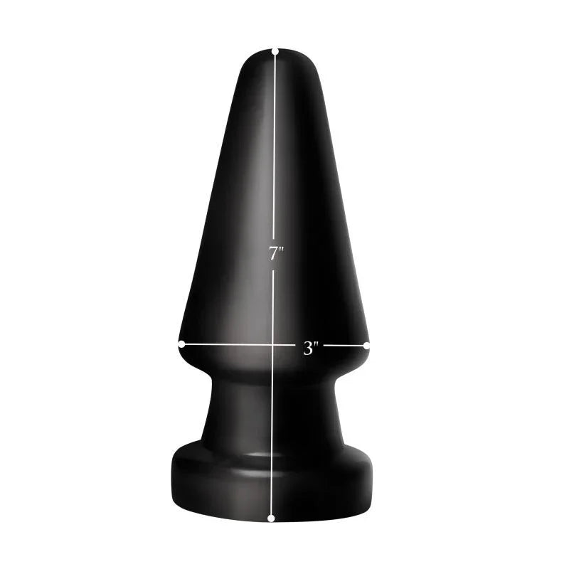 Ass Max Plug Large Anal Plug Black - Take A Peek
