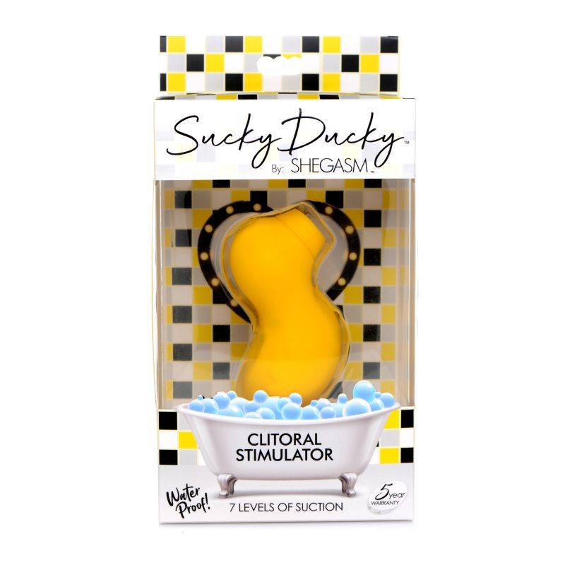Sucky Ducky Silicone Clitoral Stimulator Yellow