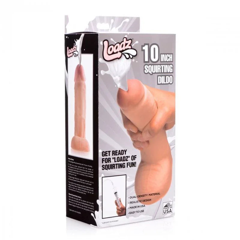 Squirting Dildo 10in with Syringe