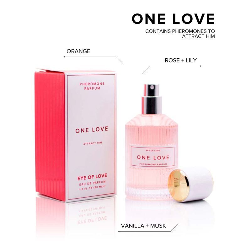 Pheromone Body Spray One Love Attract Him 50ml - Take A Peek