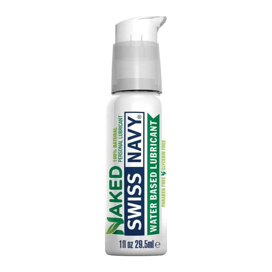 Swiss Navy Naked All Natural Water Based Lubricant 1oz/29ml - Take A Peek