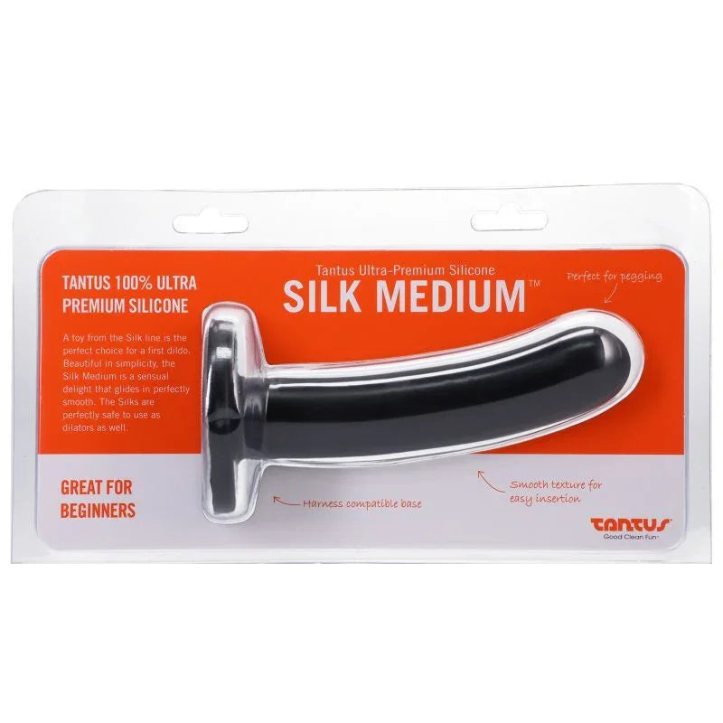 Silk Dildo Medium Onyx