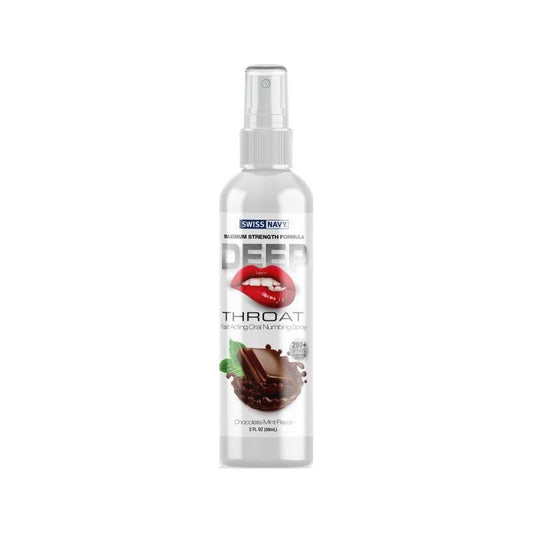 Swiss Navy Chocolate Mint Deep Throat Spray 2oz/59ml - Take A Peek