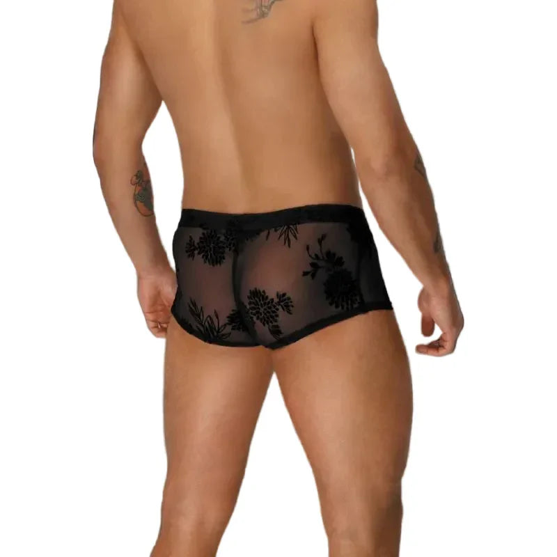 Flock Embroidery Short-Shorts