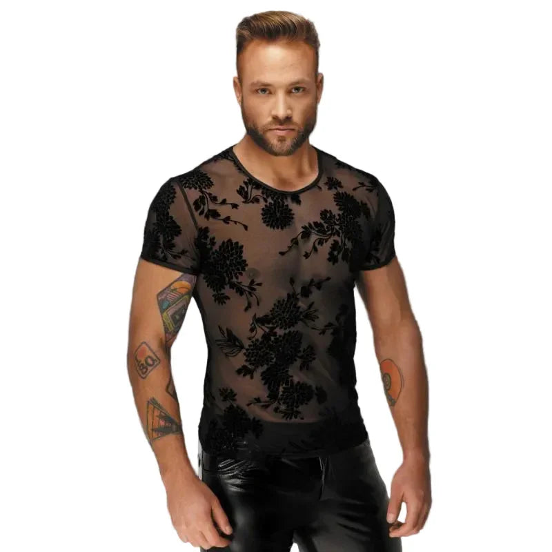 Flock Embroidery T-Shirt
