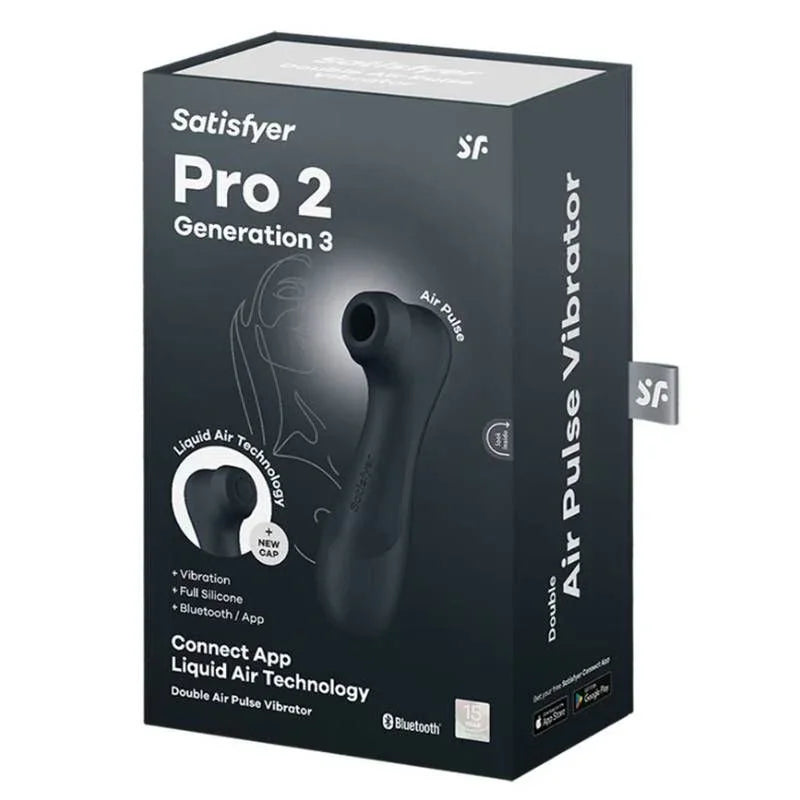 Satisfyer Pro 2 Gen 3 App Control Clitoral Stimulator Black