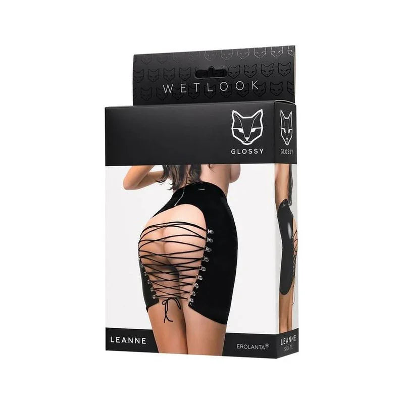 Glossy Leanne Mini Skirt - Take A Peek