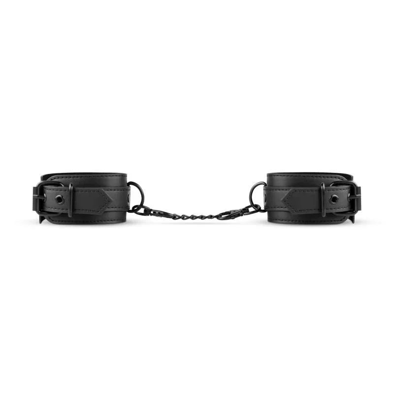 Faux Leather Ankle Cuffs Black