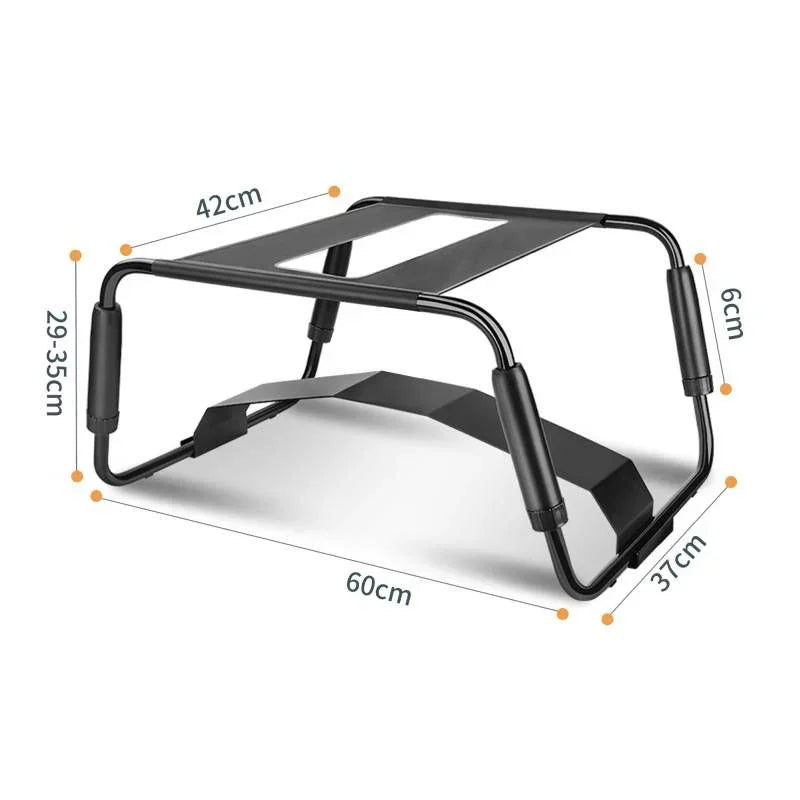 Sex Chair Adjustable Height Black w Arch Bridge - Take A Peek