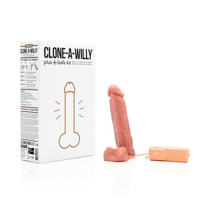 Clone a Willy Plus Balls Kit Medium Skin Tone - Take A Peek