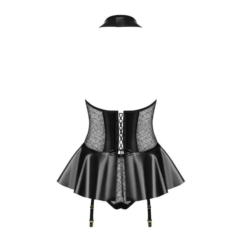 Hot Corset w Panties Black