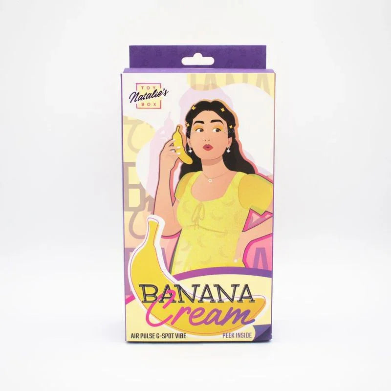 Banana Cream Air Pulse G-Spot Vibrator
