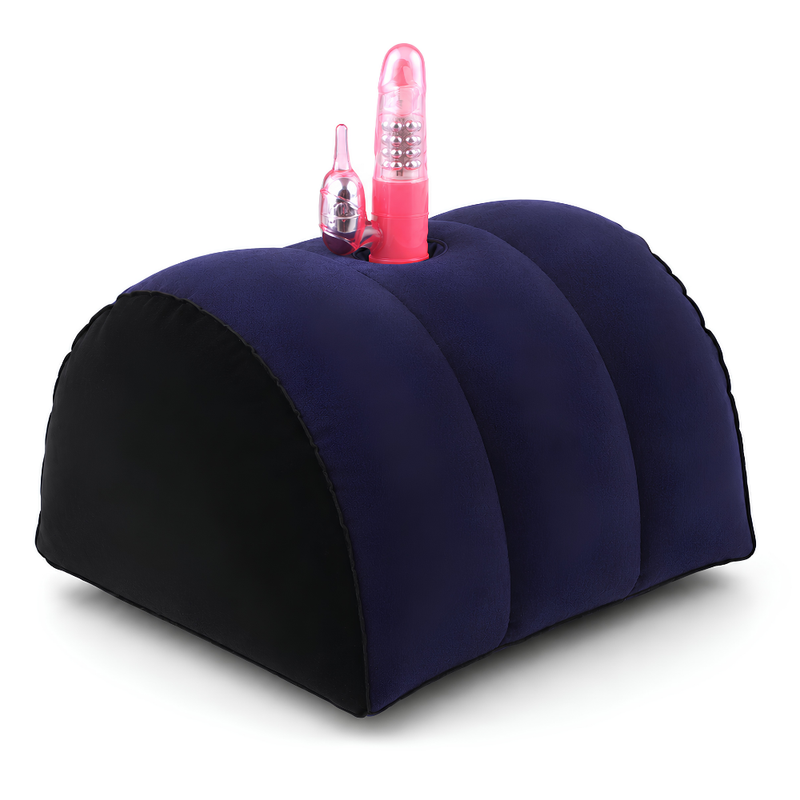 Inflatable Sex Positioning Half Dome Cushion with Toy Holder