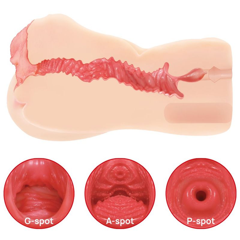 Vanilla Onahole Edn 4 Dual Layer 1:1 Handheld Pussy Masturbator