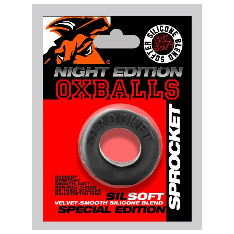 Sprocket Comfort No-Roll Cock Ring Night