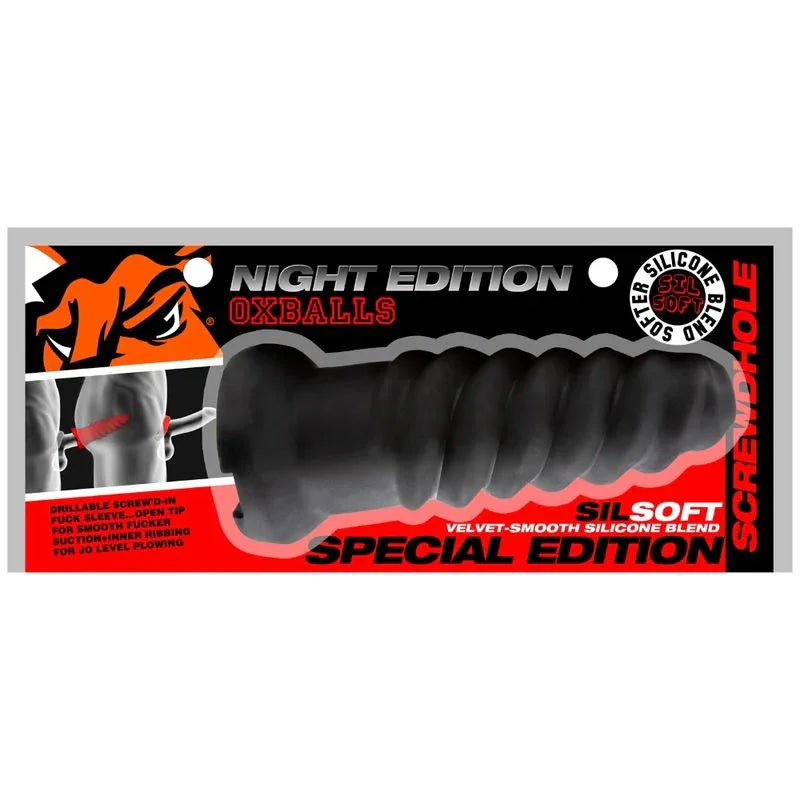 Screwdhole Screwd-In Open Tip Masturbator Night