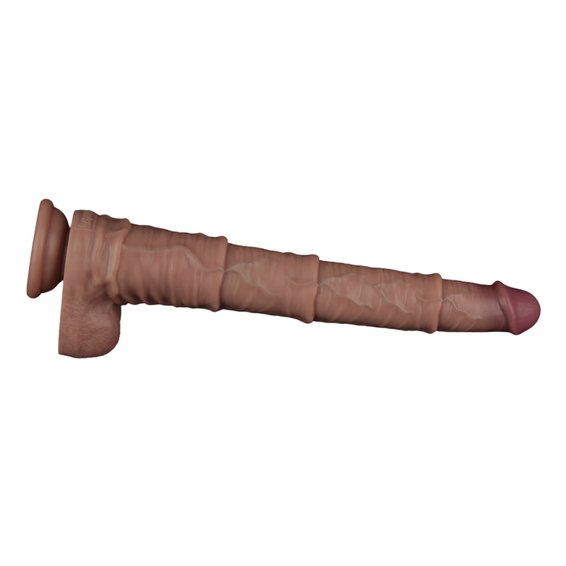 16in Dual Layered Bendable Silicone Cock XXL