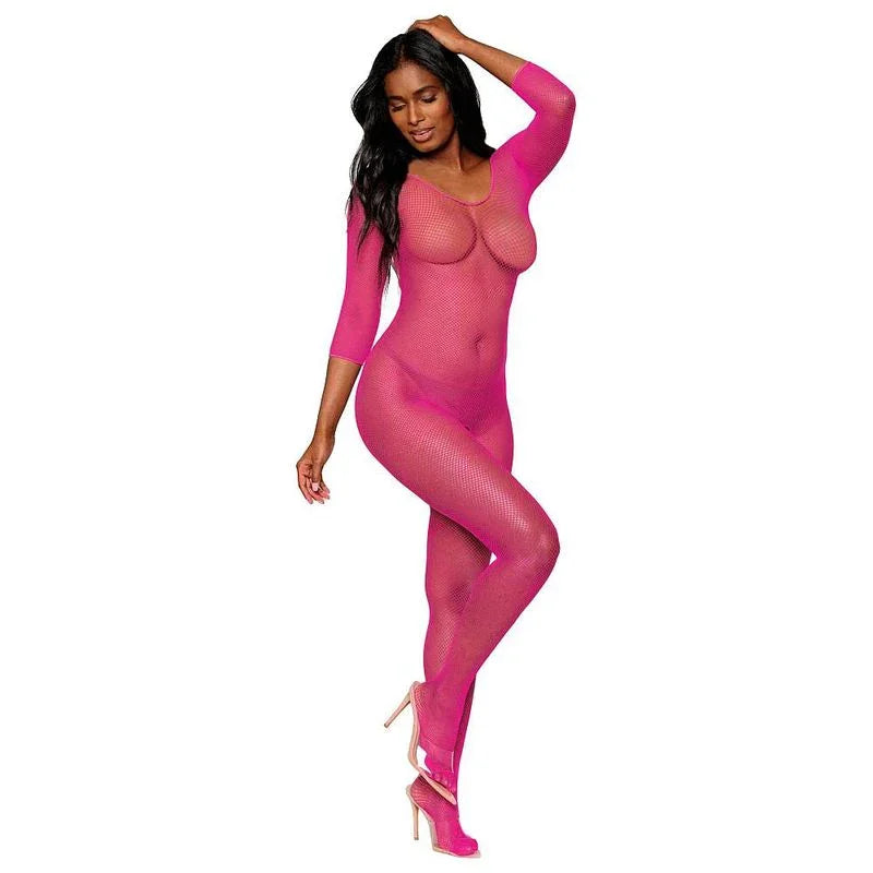 Dreamgirl Open Crotch Body Stocking Black - Take A Peek