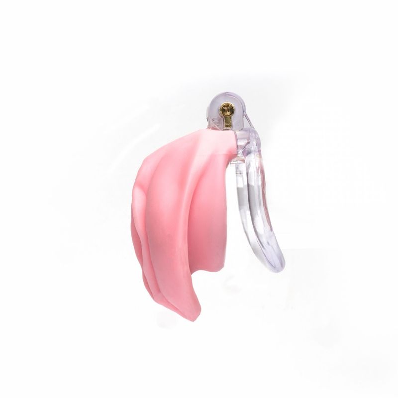 Pussyfyer Pink Pussy Chastity Cage - Take A Peek