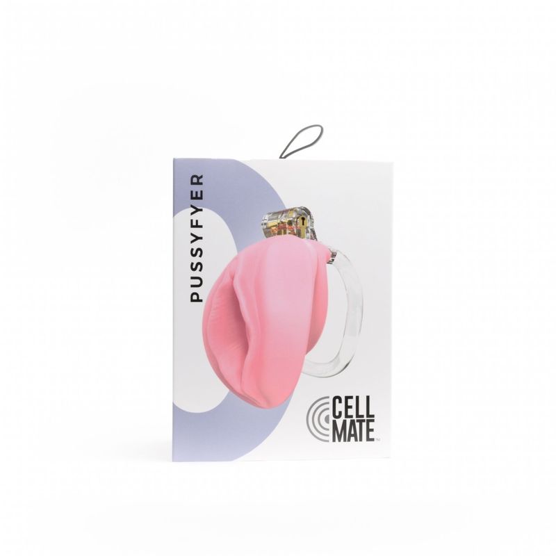 Pussyfyer Pink Pussy Chastity Cage - Take A Peek
