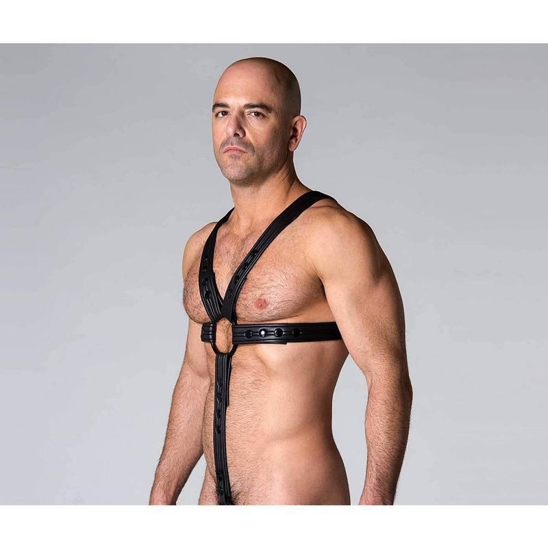 Neoprene Full Harness Black - Take A Peek