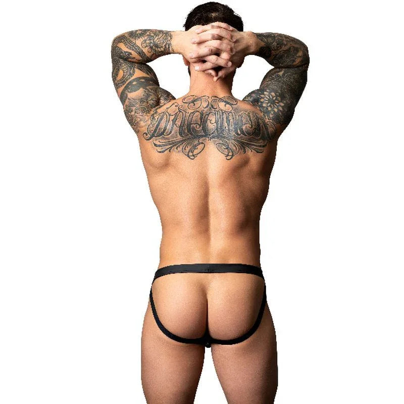 Male Power Snap Off Jock Black