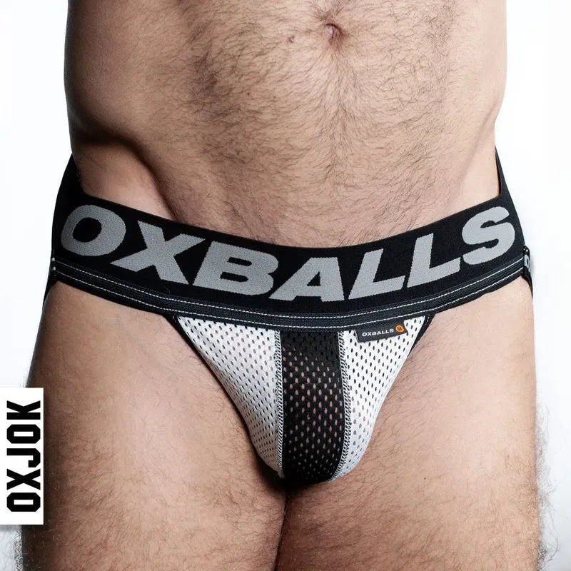Oxballs Airmesh Swagger Jockstrap Ice White