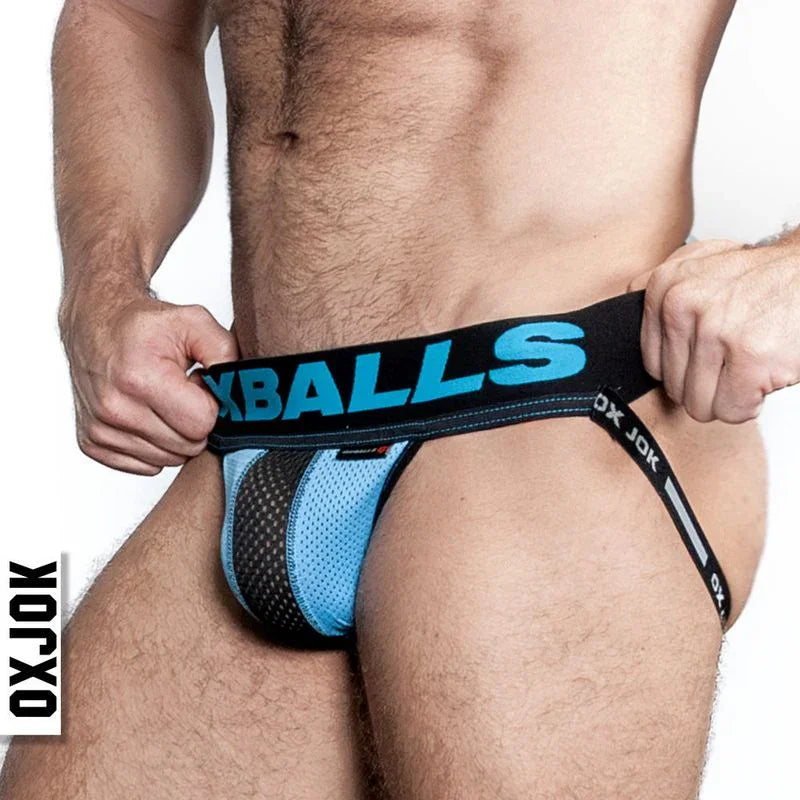 Oxballs Airmesh Swagger Jockstrap Sky Blue