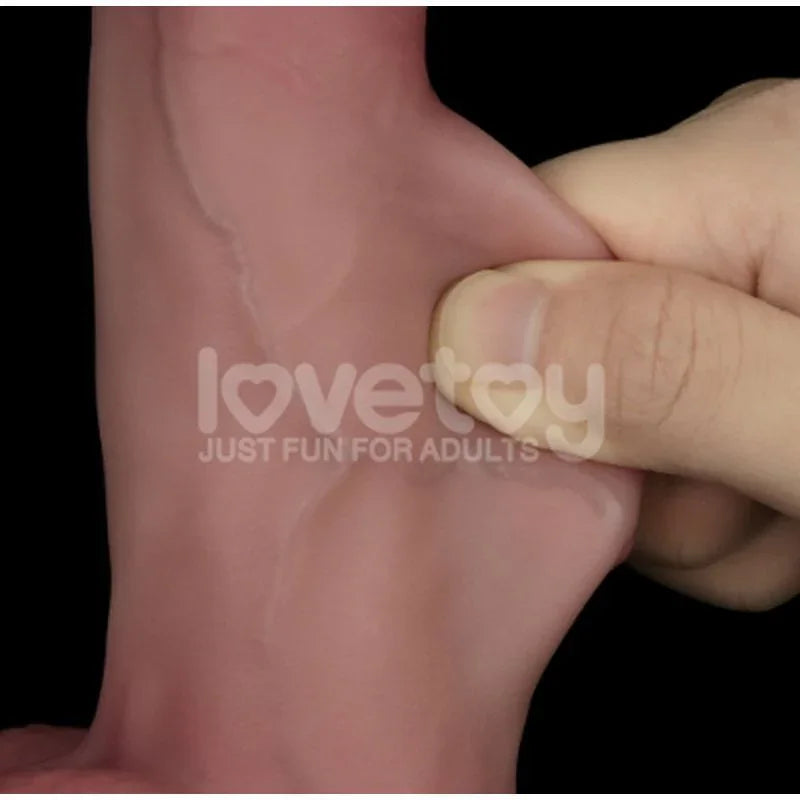 Sliding Skin Pro Dual Layer Silicone Dong 8in