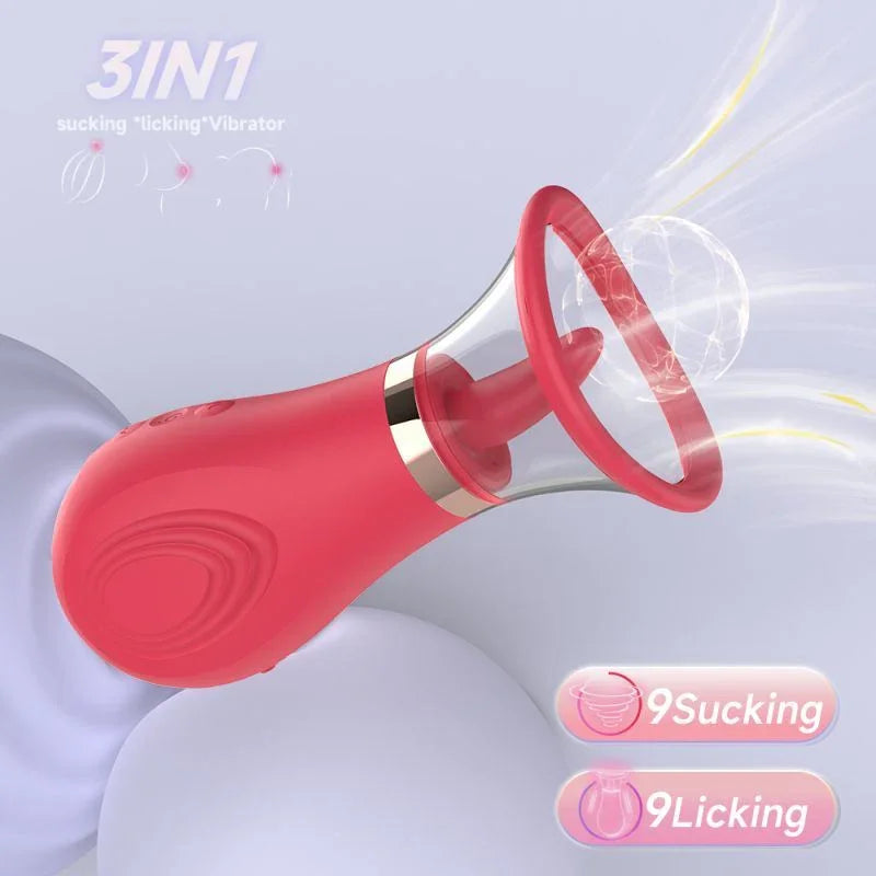 Sybil 3-in-1 Sucking Licking Tickling Stimulator - Take A Peek