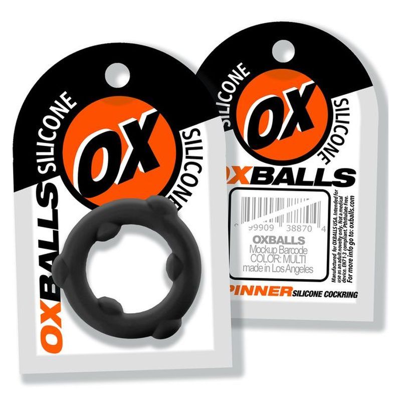 Spinner Silicone Ring Black