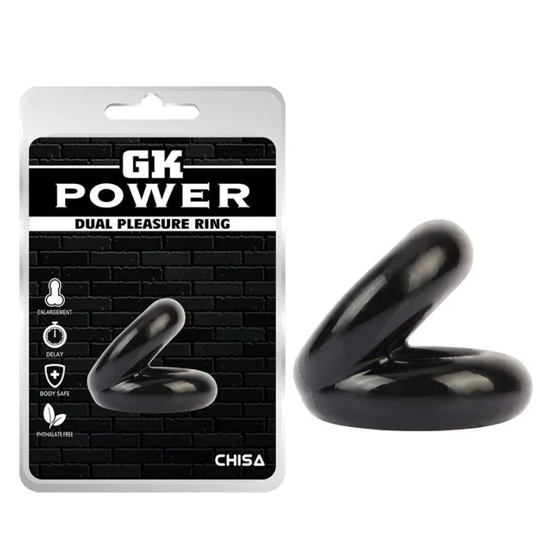 Dual Pleasure Ring Black - Take A Peek
