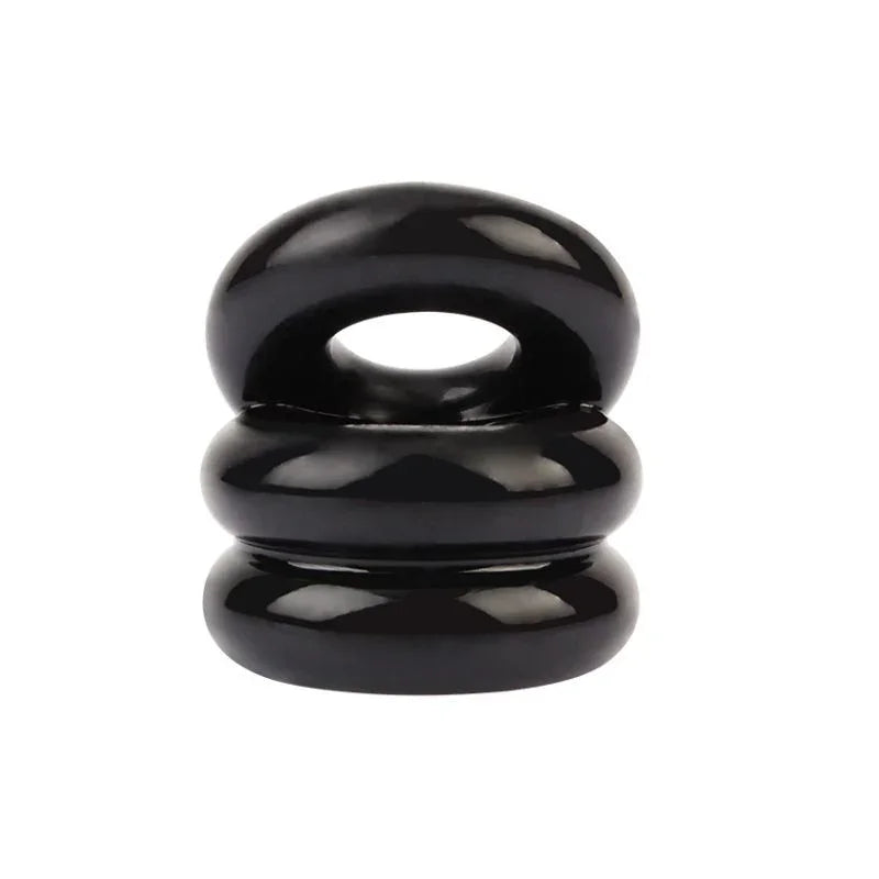 Stacked Dual Pleasure Ring Black - Take A Peek