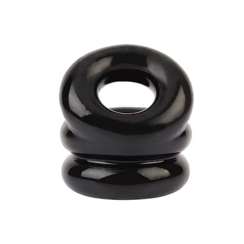 Stacked Dual Pleasure Ring Black - Take A Peek