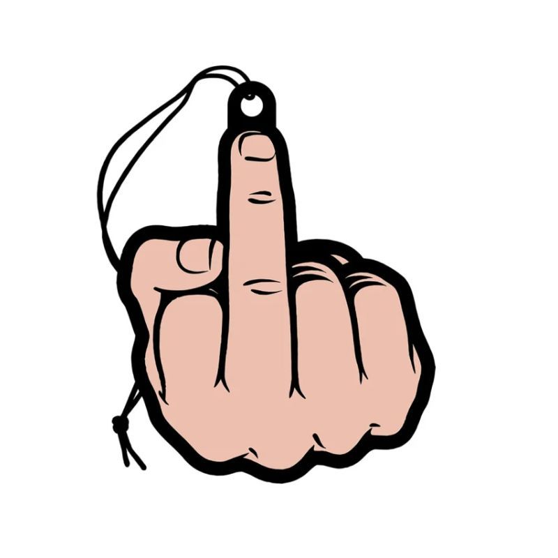 Middle Finger Air Freshener Peach