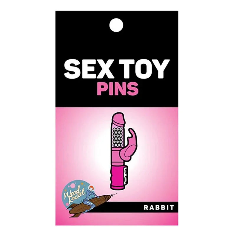 Rabbit Enamel Pin - Take A Peek