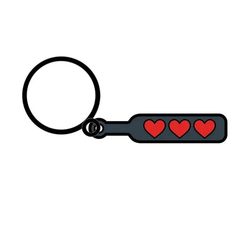 Hearts Paddle Keychain - Take A Peek