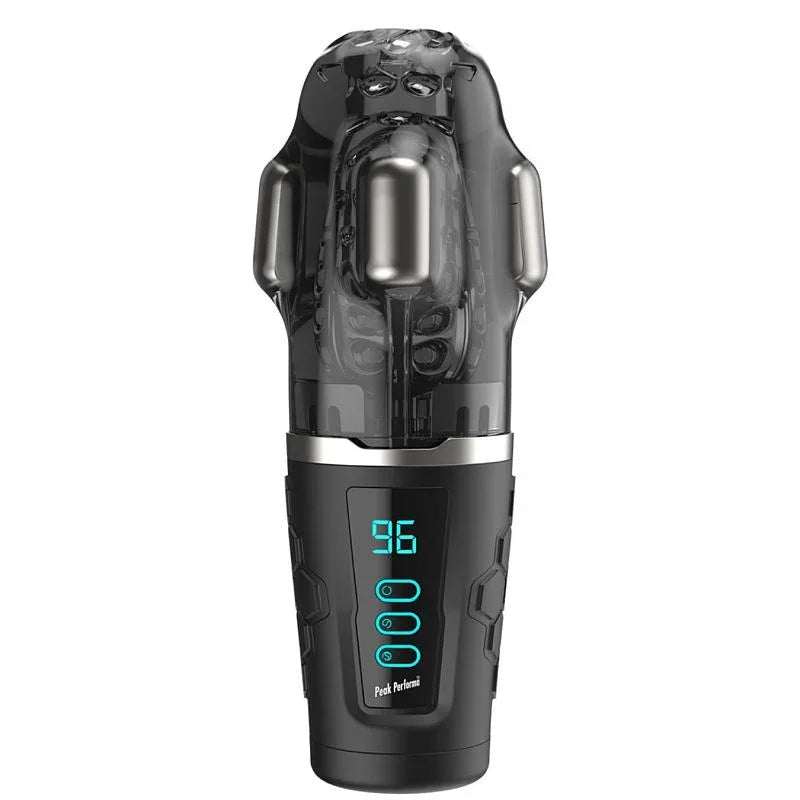 Hypershaker Automatic App Controlled LCD Masturbator Black - Take A Peek